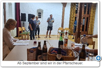 Ab September sind wir in der Pfarrscheuer.